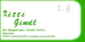 kitti gindl business card